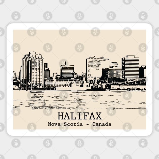 Halifax - Nova Scotia Magnet by Lakeric